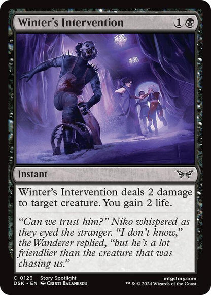 Winter's Intervention 123 Duskmourn: House of Horror MTG C NM