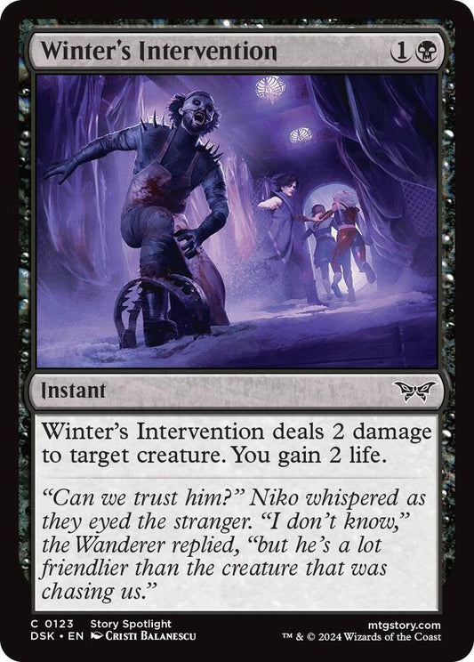 Winter's Intervention 123 Duskmourn: House of Horror MTG C NM
