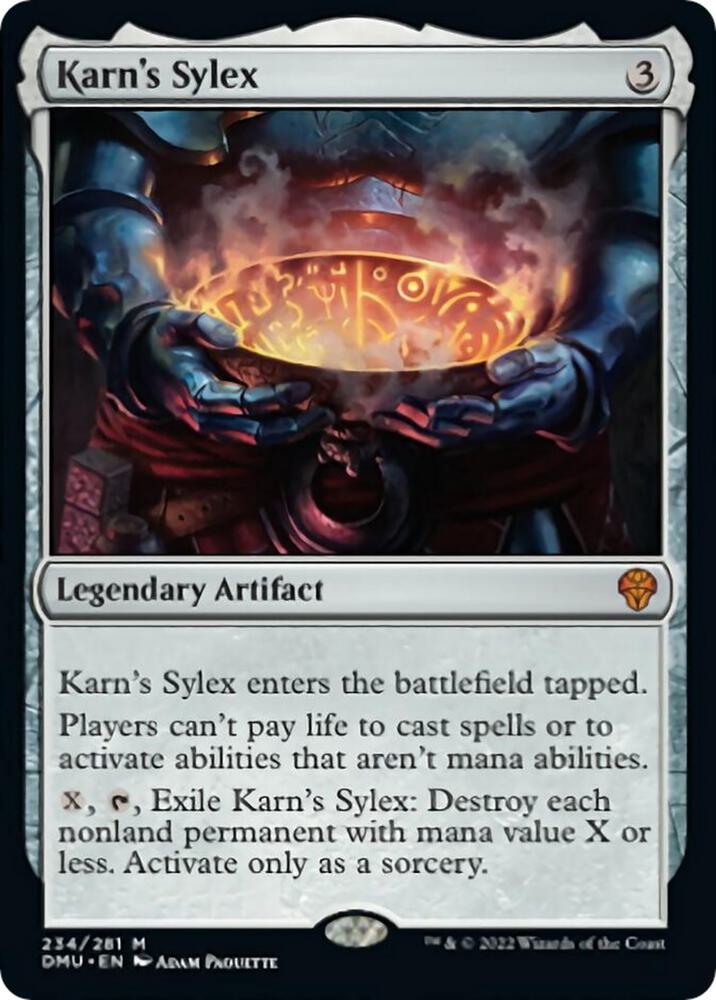 Karn's Sylex 234 Dominaria United MTG Mythic NM