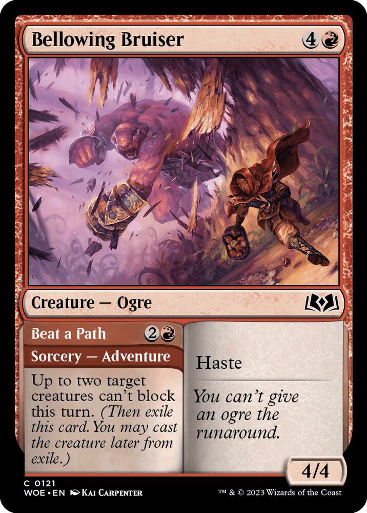 Bellowing Bruiser 121 Wilds of Eldraine MTG C NM