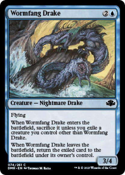 Wormfang Drake 74 Dominaria Remastered MTG C NM