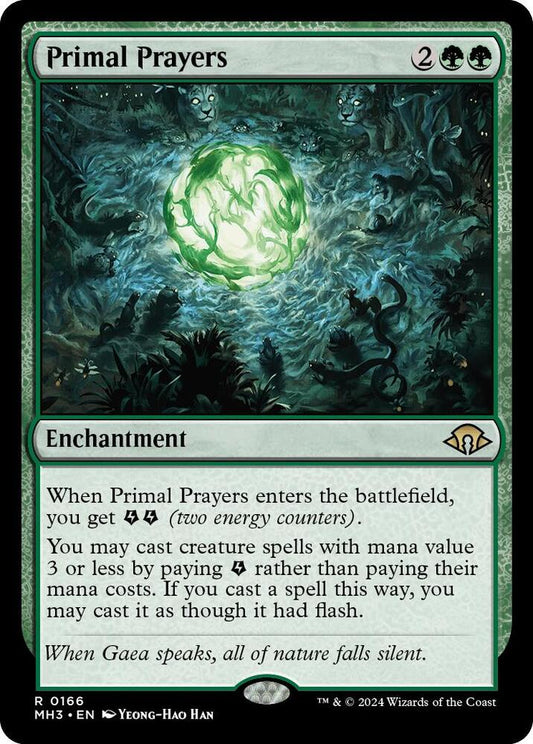 Primal Prayers 166 Modern Horizons 3 MTG R NM