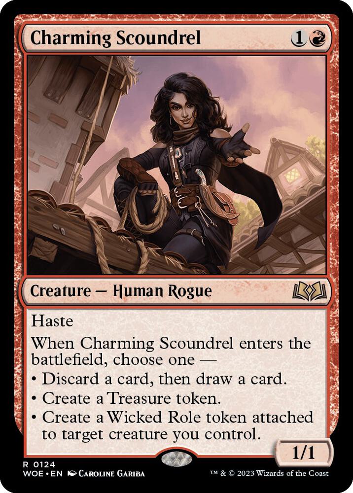 Charming Scoundrel 124 Wilds of Eldraine MTG R NM