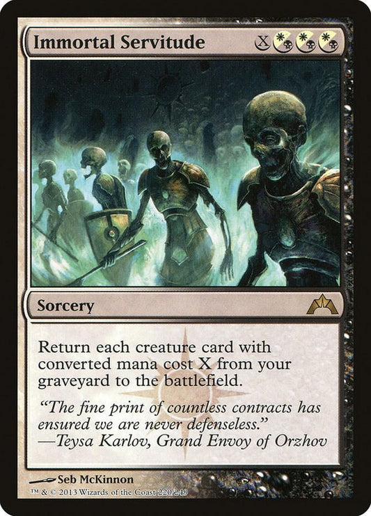 Immortal Servitude 220 Gatecrash MTG R HP