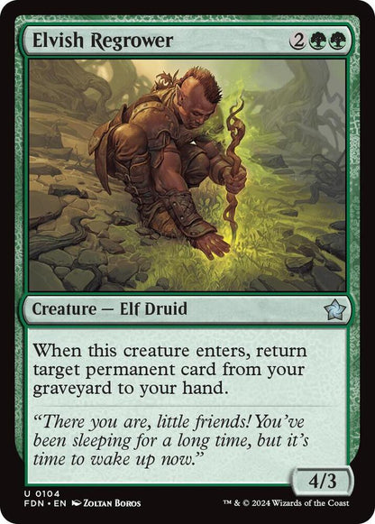 Elvish Regrower 104 Foundations MTG UC NM