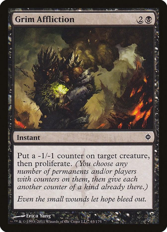 Grim Affliction 63 New Phyrexia MTG C NM