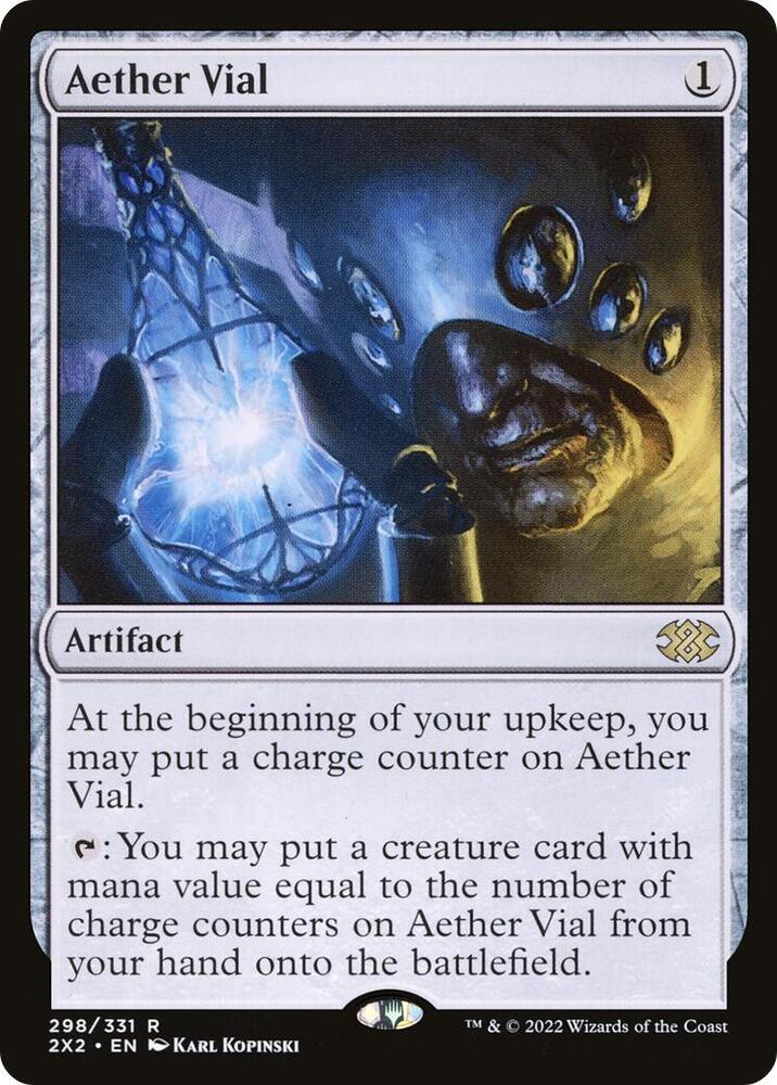 Aether Vial 298 Double Masters 2022 MTG R NM