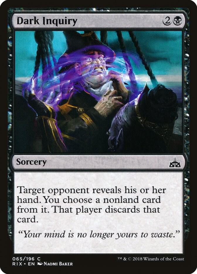 Dark Inquiry 65 Rivals of Ixalan MTG C LP