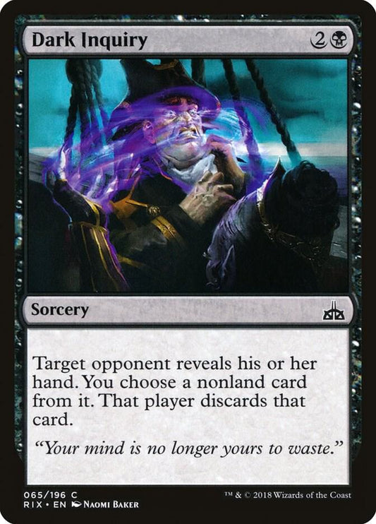 Dark Inquiry 65 Rivals of Ixalan MTG C LP