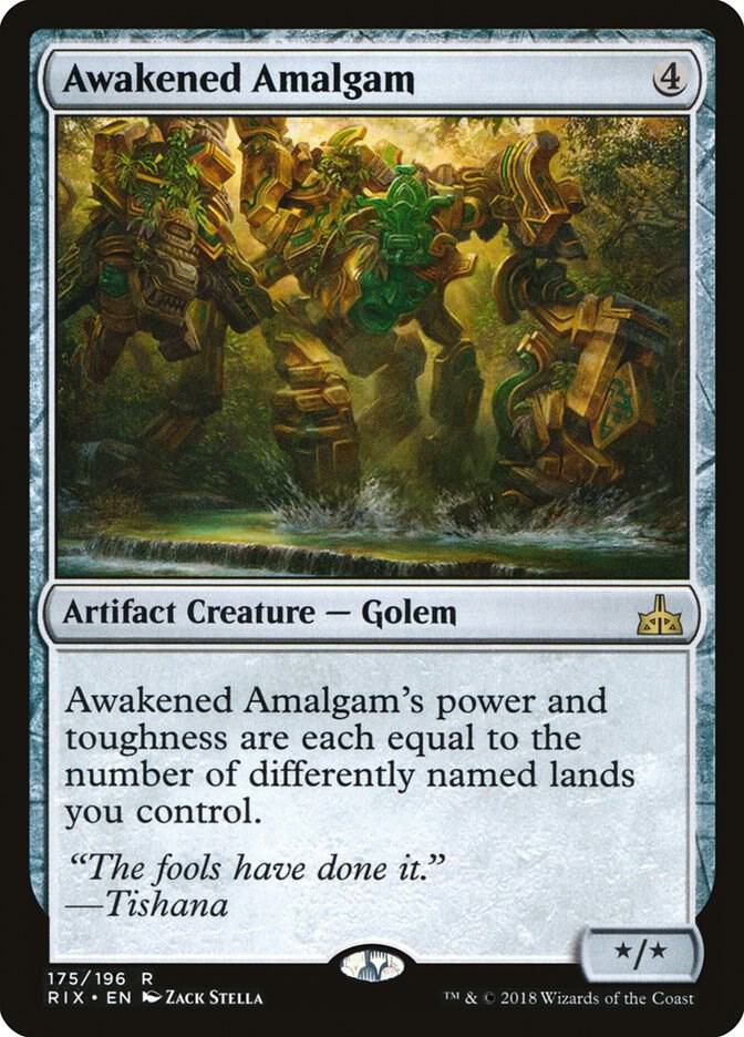 Awakened Amalgam 175 Rivals of Ixalan MTG R NM