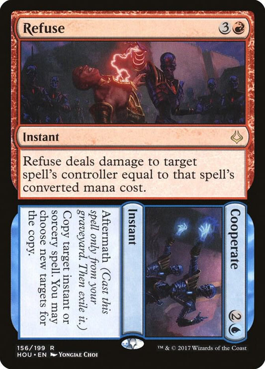 Refuse // Cooperate 156 Hour of Devastation MTG R NM