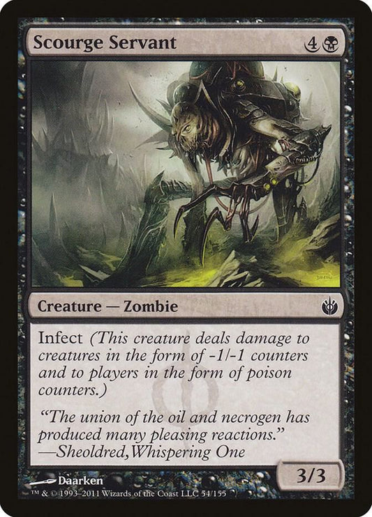 Scourge Servant 54 Mirrodin Besieged MTG C NM