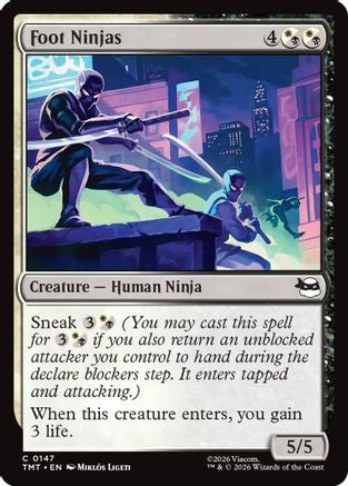 Foot Ninjas 0147 Teenage Mutant Ninja Turtles MTG C NM
