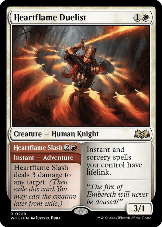 Heartflame Duelist 228 Wilds of Eldraine MTG R NM