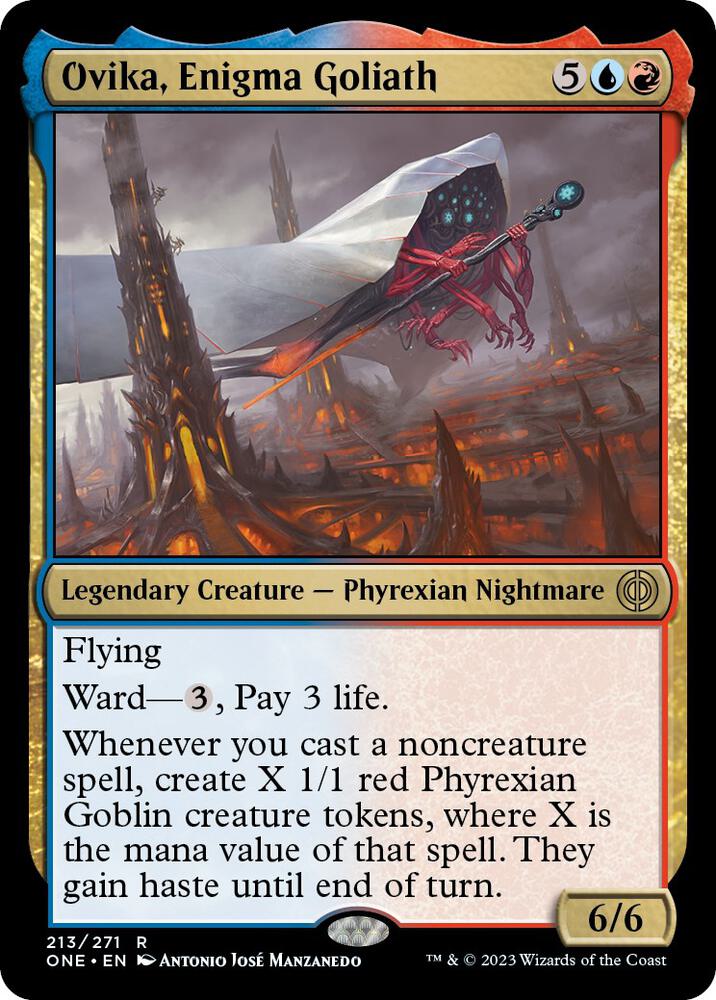 Ovika, Enigma Goliath 213 Phyrexia: All Will Be One MTG R NM