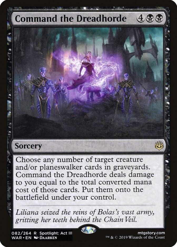 Command the Dreadhorde 82 War of the Spark MTG R LP
