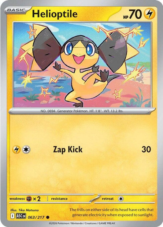 Helioptile 063/217 Ascended Heroes Pokemon C NM