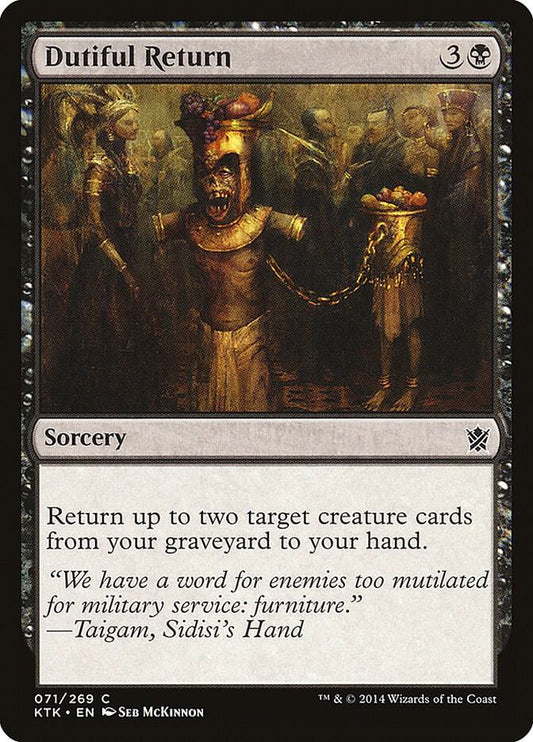 Dutiful Return 71 Khans of Tarkir MTG C LP