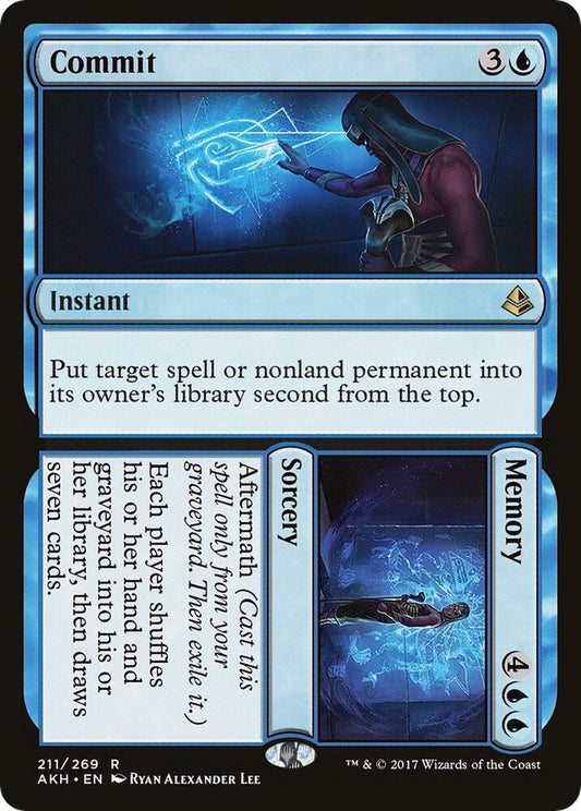 Commit // Memory 211 Amonkhet MTG R NM