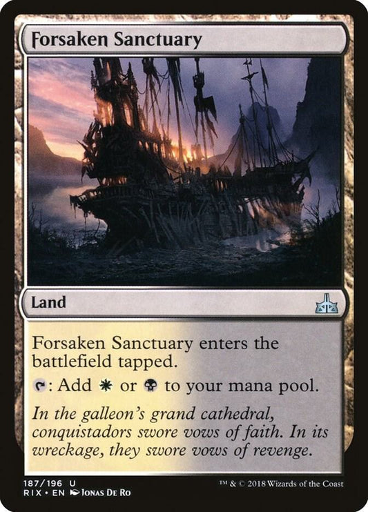 Forsaken Sanctuary 187 Rivals of Ixalan MTG UC NM