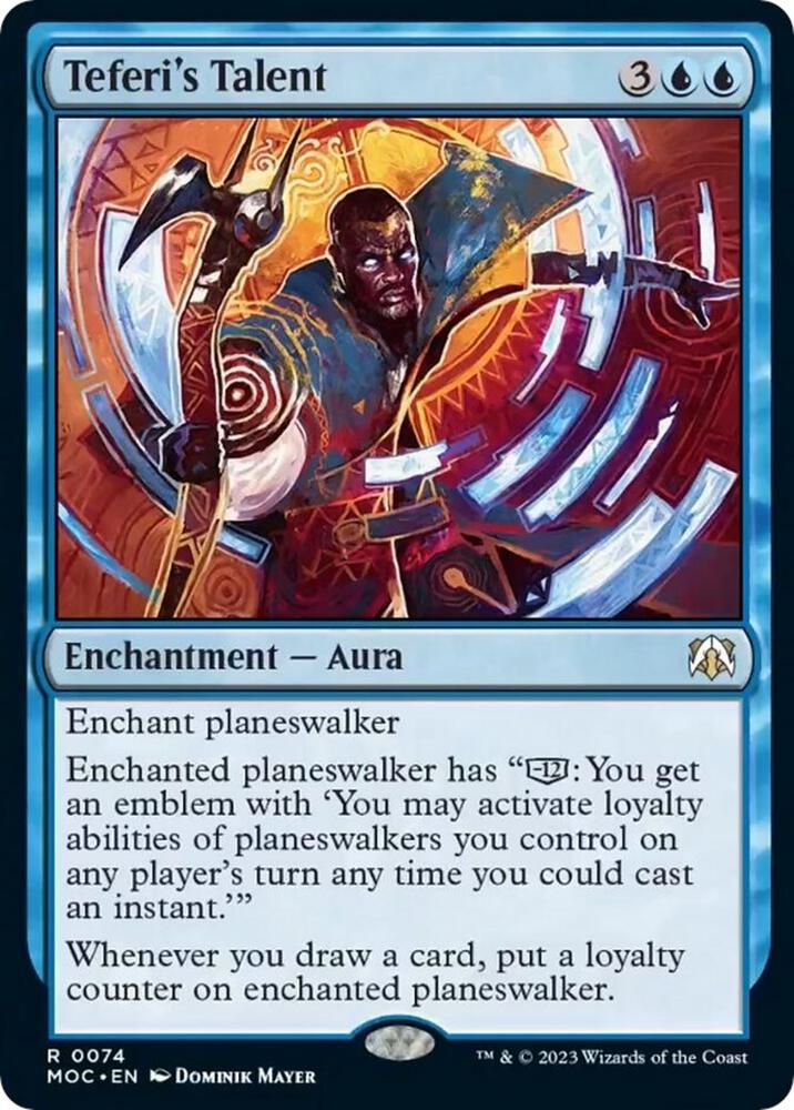 Teferi's Talent 74 Commander: March of the Machine MTG R NM