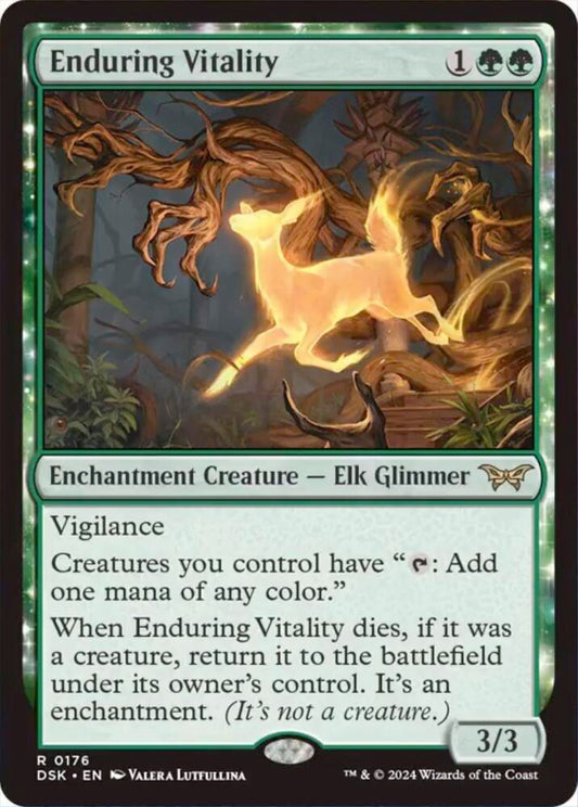 Enduring Vitality 176 Duskmourn: House of Horror MTG R NM