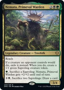 Nemata, Primeval Warden 209 Dominaria United MTG R NM