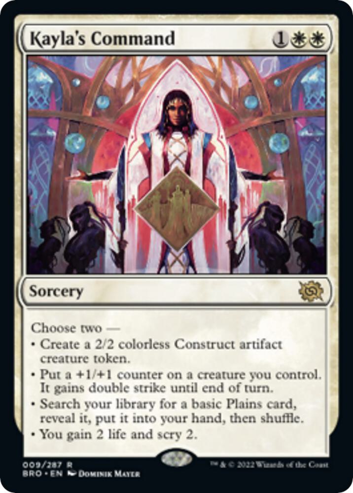 Kayla's Command 9 The Brothers' War MTG R NM