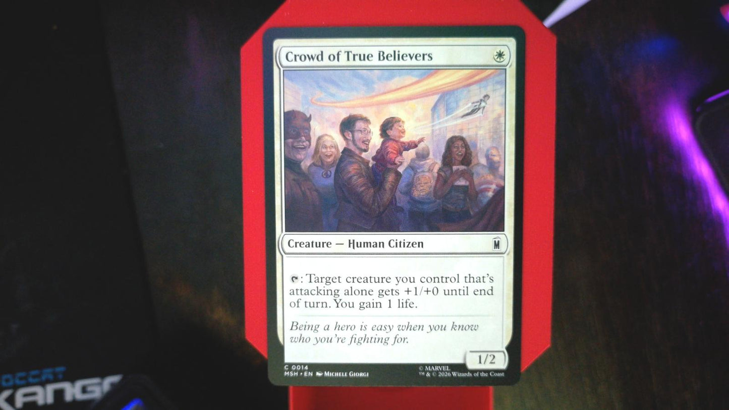 Crowd of True Believers 14 Marvel Super Heroes MTG C NM