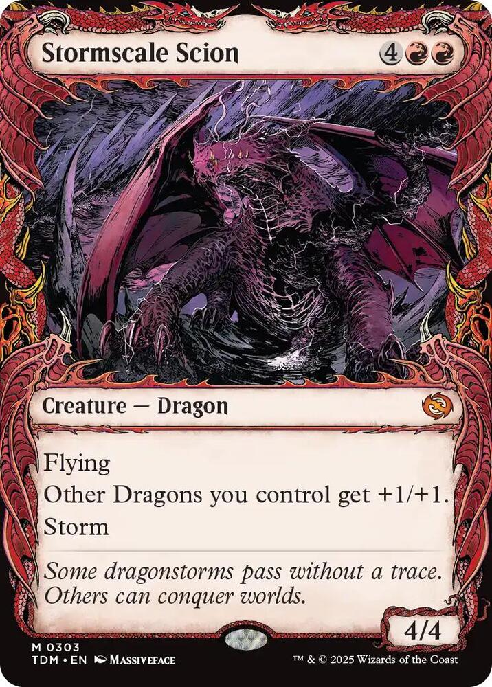Stormscale Scion (Showcase) 303 Tarkir: Dragonstorm MTG Mythic NM