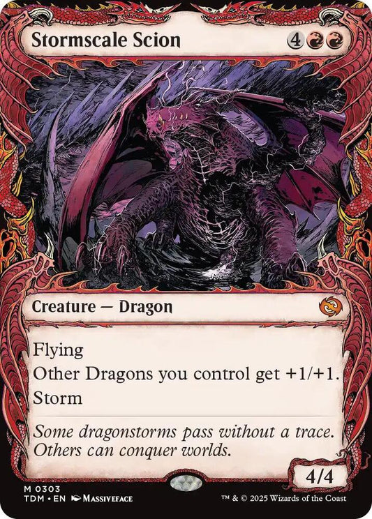 Stormscale Scion (Showcase) 303 Tarkir: Dragonstorm MTG Mythic NM