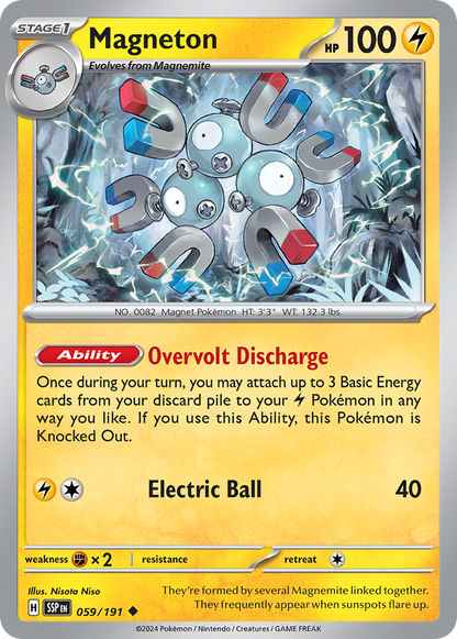 Magneton 059/191 Surging Sparks Pokemon UC NM