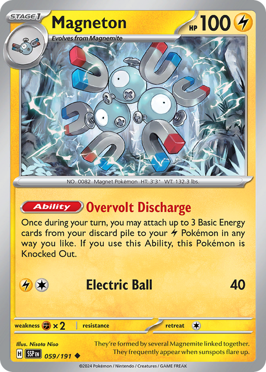 Magneton 059/191 Surging Sparks Pokemon UC NM