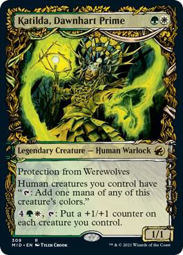 Katilda, Dawnhart Prime (Showcase) 309 Innistrad: Midnight Hunt MTG R NM