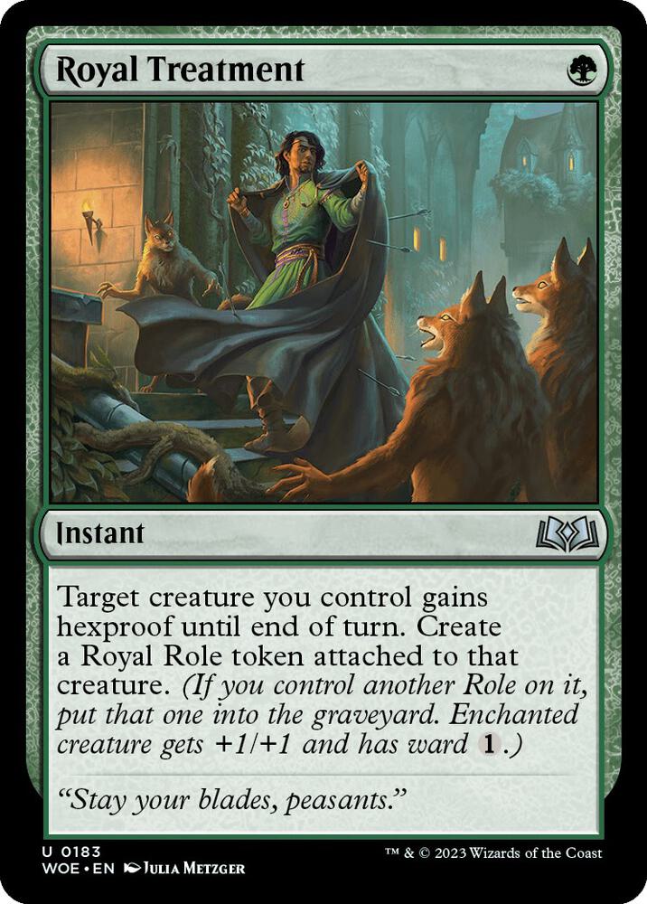 Royal Treatment 183 Wilds of Eldraine MTG UC NM