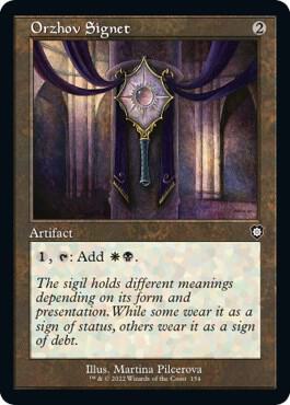 Orzhov Signet (Retro Frame) 154 Commander: The Brothers' War MTG C NM