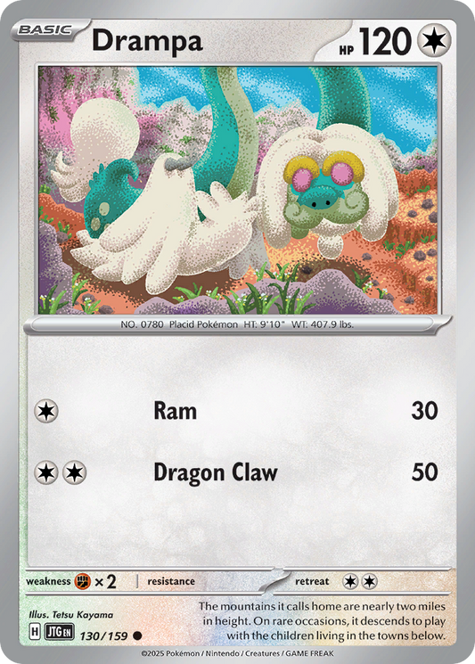 Drampa 130/159 Journey Together Pokemon C NM