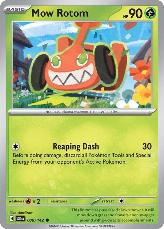 Mow Rotom 8/142 Stellar Crown Pokemon C NM