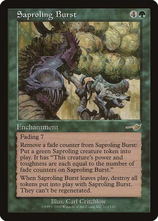 Saproling Burst 113 Nemesis MTG R NM