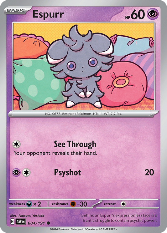 Espurr 084/191 Surging Sparks Pokemon C NM