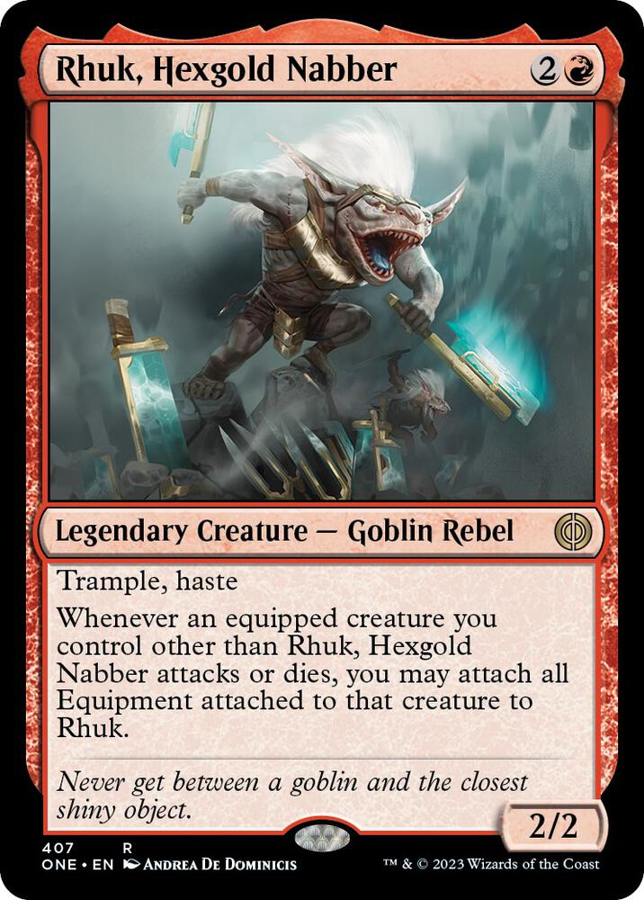 Rhuk, Hexgold Nabber 407 Phyrexia: All Will Be One MTG R NM