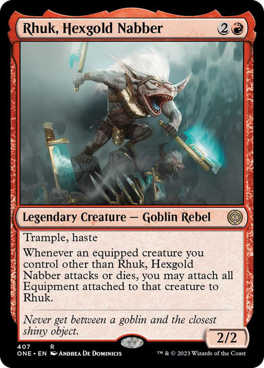 Rhuk, Hexgold Nabber 407 Phyrexia: All Will Be One MTG R NM
