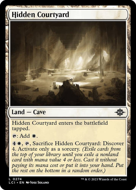 Hidden Courtyard 274 The Lost Caverns of Ixalan MTG Land NM