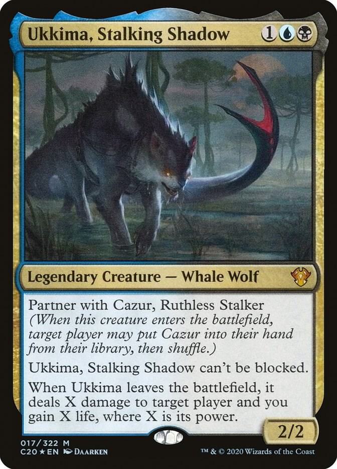 Ukkima, Stalking Shadow 17 Commander 2020 MTG Mythic Foil NM