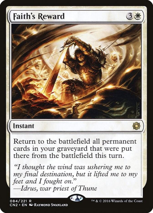Faith's Reward 84 Conspiracy: Take the Crown MTG R NM