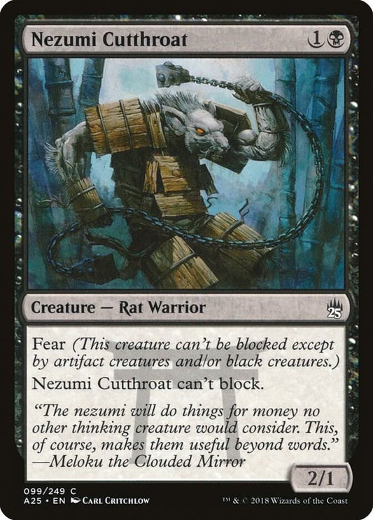 Nezumi Cutthroat 99 Masters 25 MTG C NM