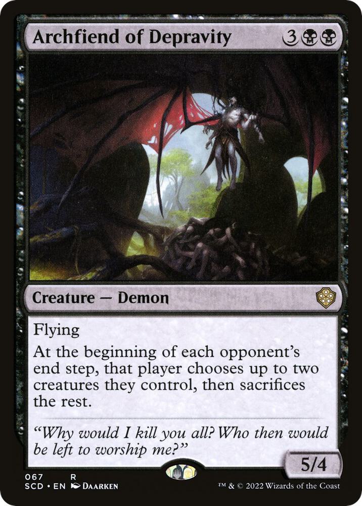 Archfiend of Depravity 67 Starter Commander Decks MTG R NM
