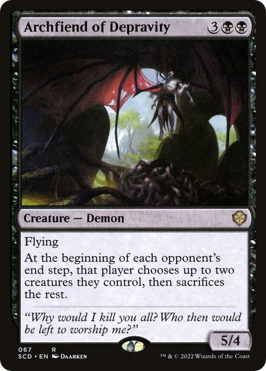 Archfiend of Depravity 67 Starter Commander Decks MTG R NM