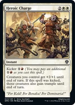 Heroic Charge 20 Dominaria United MTG C NM