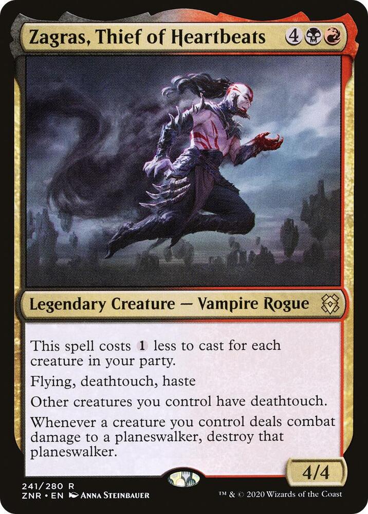 Zagras, Thief of Heartbeats 241 Zendikar Rising MTG R NM